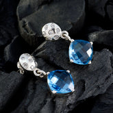 Naomi Blue Stud Earrings for Everyday Glam